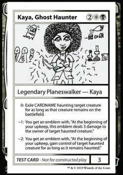 MTG Kaya, Ghost Haunter (94/124) Mystery Booster Playtest Cards 2021 LP - Image 2