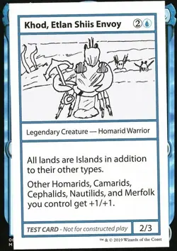 MTG Khod, Etlan Shiis Envoy (24/124) Mystery Booster Playtest Cards 2021 LP - Image 1
