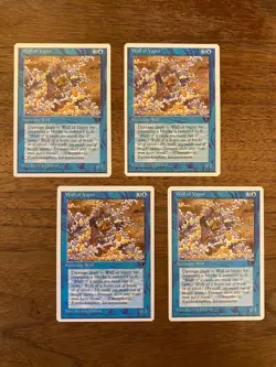 Wall of Vapor x4 NM+ NEVER PLAYED 4x 1995 MtG Chronicles Magic FREE SHIPPING - Image 3