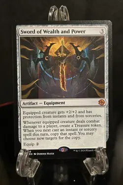 MTG Sword of Wealth and Power Outlaws of Thunder Junction (BIG) OTJ Mythic NM - Image 3