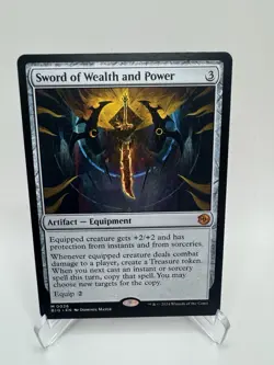 MTG Sword of Wealth and Power Outlaws of Thunder Junction (BIG) OTJ Mythic NM - Image 1