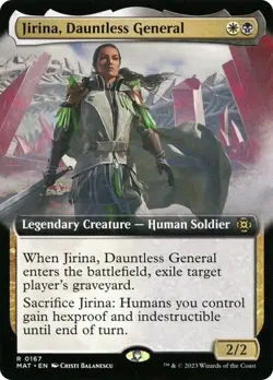 Jirina, Dauntless General (Extended Art) - MAT - Rare - MTG Magic Pack fresh - Image 2