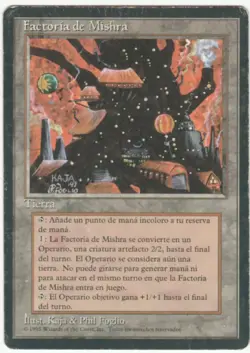 Chinese 4th Edition FBB  Mishra's Factory MTG   Magic - Image 1