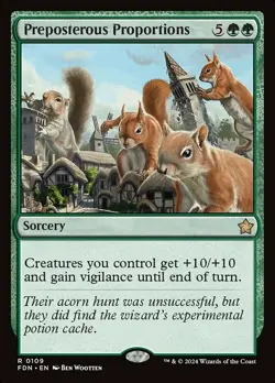 Preposterous Proportions - Foundations #0109 MTG Magic The Gathering - Image 1
