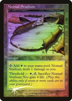 Odyssey  MTG FOIL  Nomad Stadium  Magic - Image 1