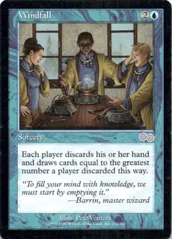 MTG Windfall (111) | LP | Urza's Saga (USG) - Image 2