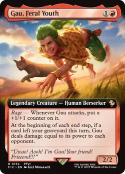 Gau, Feral Youth (Extended Art) Commander: Final Fantasy Regular - Image 1