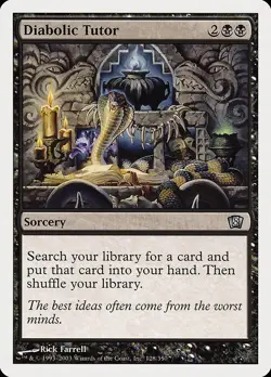 Diabolic Tutor Eighth Edition LP MTG - Image 1