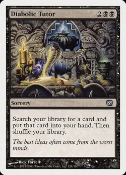 Diabolic Tutor Eighth Edition LP MTG - Image 2