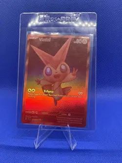 Red Monochrome Victini Black Bolt 171/086 BWR RARE Pokemon Card English In Hand - Image 7