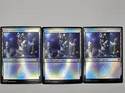 MTG KALDHEIM SNOW-COVERED ISLAND X3 FOIL MTG - Image 1