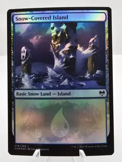 MTG KALDHEIM SNOW-COVERED ISLAND X3 FOIL MTG - Image 9