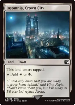 EDH * FOIL TOWN * Land Set of 15 ~mtg FINAL FANTASY Dual Mana Gold Saucer SHINY - Image 14