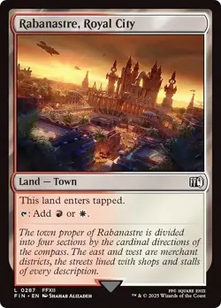 EDH * FOIL TOWN * Land Set of 15 ~mtg FINAL FANTASY Dual Mana Gold Saucer SHINY - Image 15