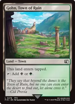 EDH * FOIL TOWN * Land Set of 12 ~mtg Final Fantasy Common Dual Mana - Image 7