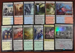 EDH GUILDGATE with MAZE's END ~mtg Foundations Unused Dual Mana Land + Fetch - Image 1