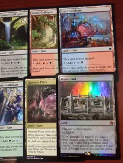 EDH GUILDGATE with MAZE's END ~mtg Foundations Unused Dual Mana Land + Fetch - Image 3