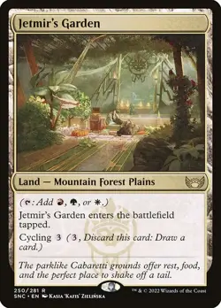 EDH TRI-MANA LAND ~mtg New Capenna Jetmir's Garden Xanders Lounge Raffines Tower - Image 2