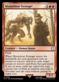 x1 Mysterious Stranger R MTG Universes Beyond: Fallout M/NM, English - Image 1