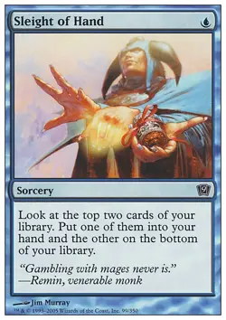 MTG Magic the Gathering Sleight of Hand (99/359) Ninth Edition MP - Image 1