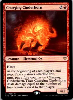 Charging Cinderhorn Commander 2016 MTG NM - Image 3
