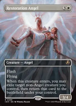 Restoration Angel- Innistrad Remastered Borderless Regular MTG-NM - Image 2