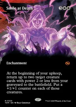 Smile at Death- Tarkir Dragonstorm Borderless Regular MTG-NM - Image 1