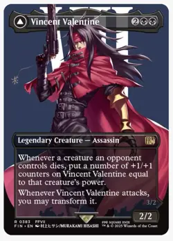 Vincent Valentine (Borderless) Final Fantasy Regular, 383, NM, Fast Shipping! - Image 4
