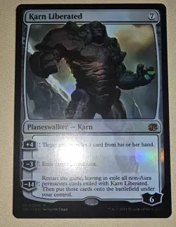 MTG FOIL Karn Liberated 004/249 Mythic Rare LP - Image 1