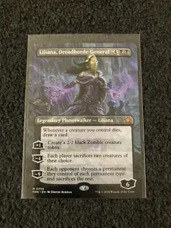 Magic The Gathering MTG - Liliana, Dreadhorde General (Borderless) - FDN - Image 3