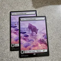 SNOW-COVERED SWAMP X2 (1475) Secret Lair Magic MTG Package TO Sleeve 2 Copies - Image 2