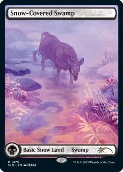 MTG Snow-Covered Swamp (1475) SLD Rare Normal #1475 - Image 2