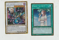 Yu-Gi-Oh! Card Lot of 2 PGLD-FR006 PGLD-FR047 EX-NM VF Ancient Dragon Pixie... - Image 1