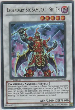 Yugioh! Legendary Six Samurai - Shi En - STOR-EN041 - Ultra Rare - Unlimited Edi - Image 2