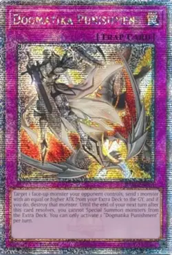 Yugioh! Dogmatika Punishment - RA01-EN076 - Quarter Century Secret Rare - 1st Ed - Image 2