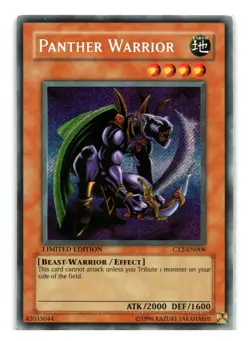 Panther Warrior CT2-EN006 Limited Secret Rare NM - Image 1