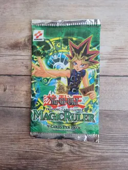 Yugioh Konami 1996 MAGIC RULER 9 Card Trading Card Game Pack - SEALED! UNOPENED! - Image 3