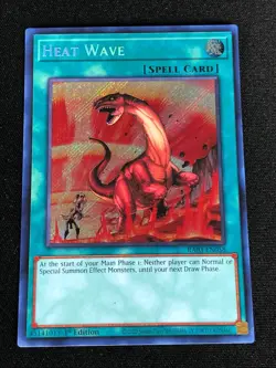YUGIOH HEAT WAVE RA03-EN058 1ST SECRET - Image 1