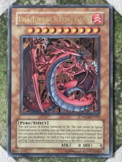 YuGiOh URIA, LORD OF SEARING FLAMES Ultra Rare DR04-EN121 - Image 2