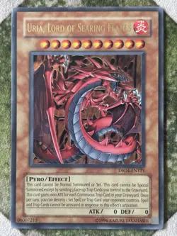YuGiOh URIA, LORD OF SEARING FLAMES Ultra Rare DR04-EN121 - Image 5