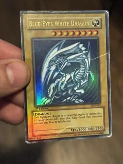 Yugioh Blue-Eyes White Dragon SDK-001 Ultra Rare 1st Ed Asian English HOLO BLEE - Image 10