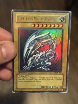 Yugioh Blue-Eyes White Dragon SDK-001 Ultra Rare 1st Ed Asian English HOLO BLEE - Image 4