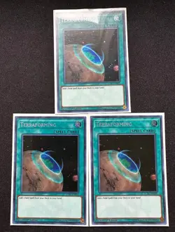 Yugioh Terraforming LCKC-EN090 Secret Rare 1st Edition Near Mint 1X Copy - Image 2