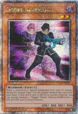 Doppelwarrior (Quarter Century Secret Rare) - Quarter Century Stampede NM YuGiOh - Image 2