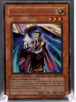 Vintage Yu-Gi-Oh! TCG Jowgen the Spiritualist LON-061 Rare MINT - Image 1