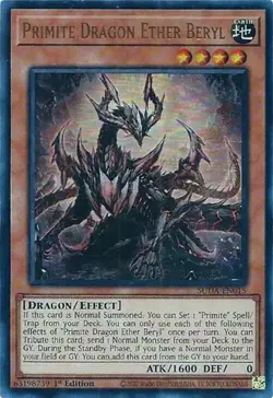 x1 Primite Dragon Ether Beryl - SUDA-EN015 - Ultra Rare - 1st Edition Yu-Gi-Oh! - Image 2