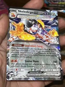 PokÃ©mon TCG Skeledirge EX Holo Double Rare Card 137/182 Sv04: Paradox Rift - Image 5
