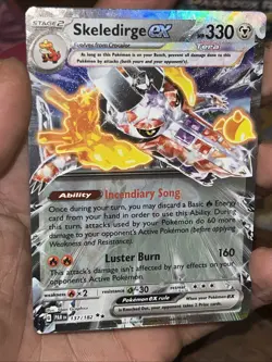 PokÃ©mon TCG Skeledirge EX Holo Double Rare Card 137/182 Sv04: Paradox Rift - Image 7