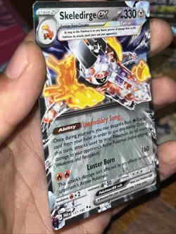 PokÃ©mon TCG Skeledirge EX Holo Double Rare Card 137/182 Sv04: Paradox Rift - Image 8
