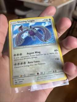 PokÃ©mon TCG Shining Lugia SM82 Black Star Promo Card Near Mint Condition - Image 3
